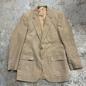 Tan Blazer Jacket Joe Namath vintage sport coat 42L